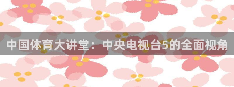 cc体育直播吧：中国体育大讲堂：中央电视台5的全面视角